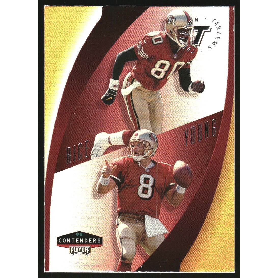 1998 Playoff Contenders Touchdown Tandems #9 J.Rice/S.Young