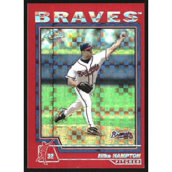 2004 Topps Chrome Red X-Fractors #104 Mike Hampton