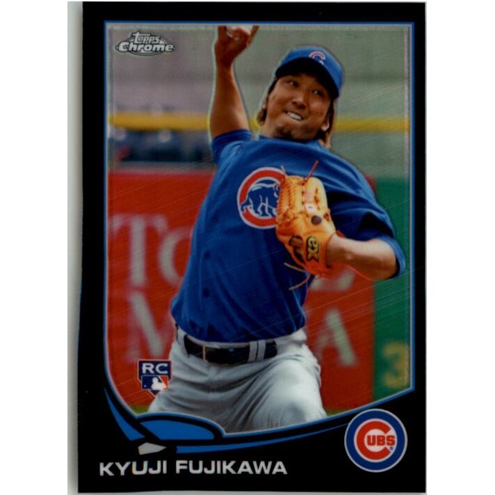 2013 Topps Chrome Black Refractors #130 Kyuji Fujikawa. rookie card picture
