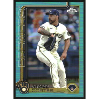 2025 Topps Chrome Aqua Refractors #22 Nestor Cortes
