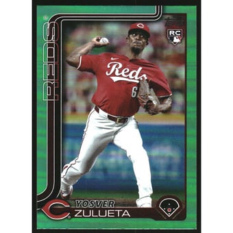 2025 Topps Green Rainbow Foil #372 Yosver Zulueta