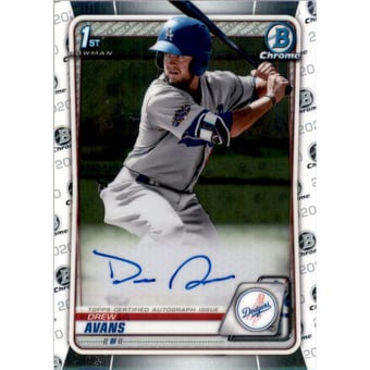 2020 Bowman Chrome Prospect Autographs #CPADA Drew Avans