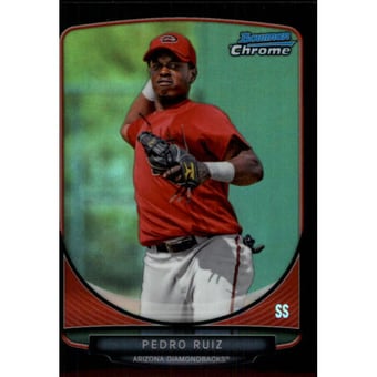 2013 Bowman Chrome Prospects Black Refractors #BCP71 Pedro Ruiz