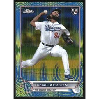 2022 Topps Chrome Sonic Blue Yellow Sonic Refractors #121 Andre Jackson