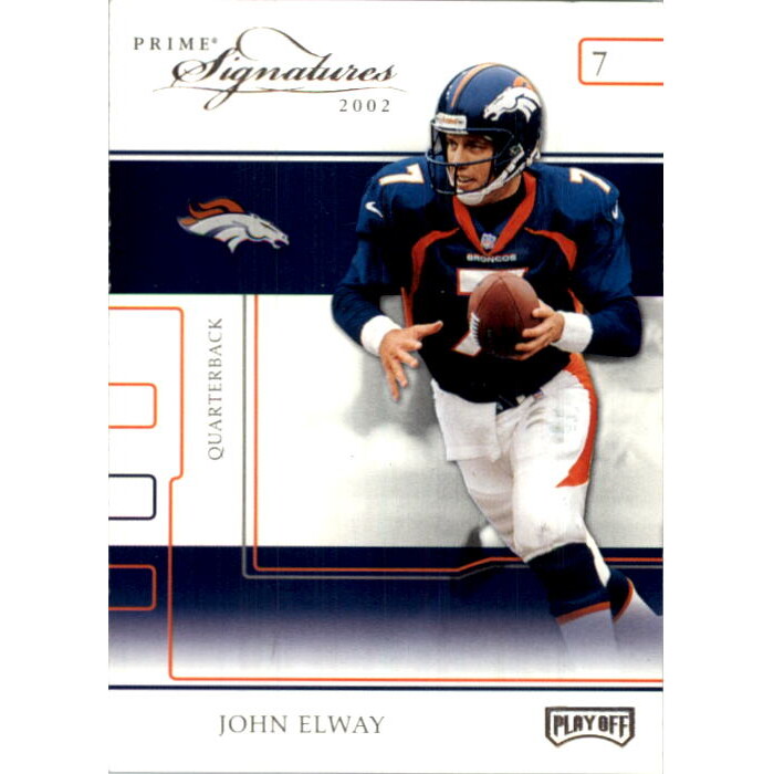 2002 Playoff Prime Signatures Samples #55 John Elway