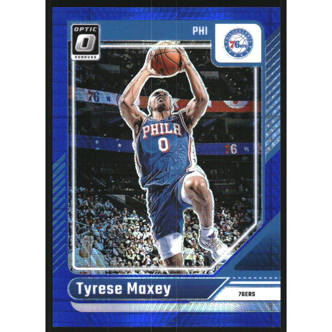 2024-25 Donruss Optic Hyper Blue #135 Tyrese Maxey
