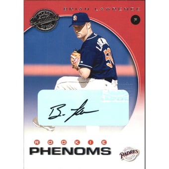2001 Donruss Class of 2001 Rookie Autographs #264 Brian Lawrence PH/200*