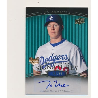 2008 Upper Deck Premier Blue #224 Jonathan Meloan AU/99