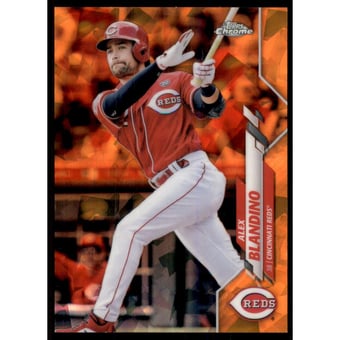 2020 Topps Chrome Update Sapphire Orange Refractors #U43 Alex Blandino