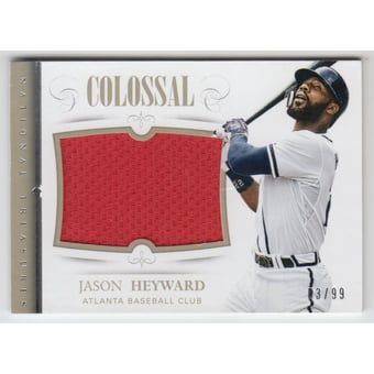 2014 Panini National Treasures Colossal Materials #32 Jason Heyward/99