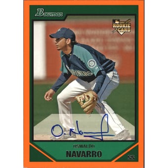 2007 Bowman Orange #224 Oswaldo Navarro AU