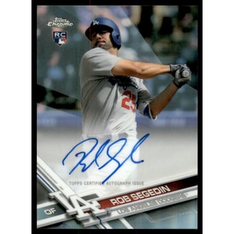 2017 Topps Chrome Rookie Autographs Refractors #RARS Rob Segedin