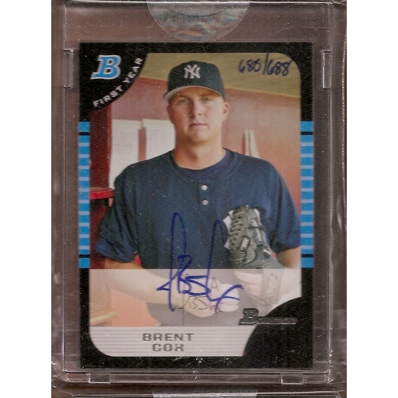 2006 Bowman Originals Buyback Autographs #159 Brent Cox 05 BDP/688 F