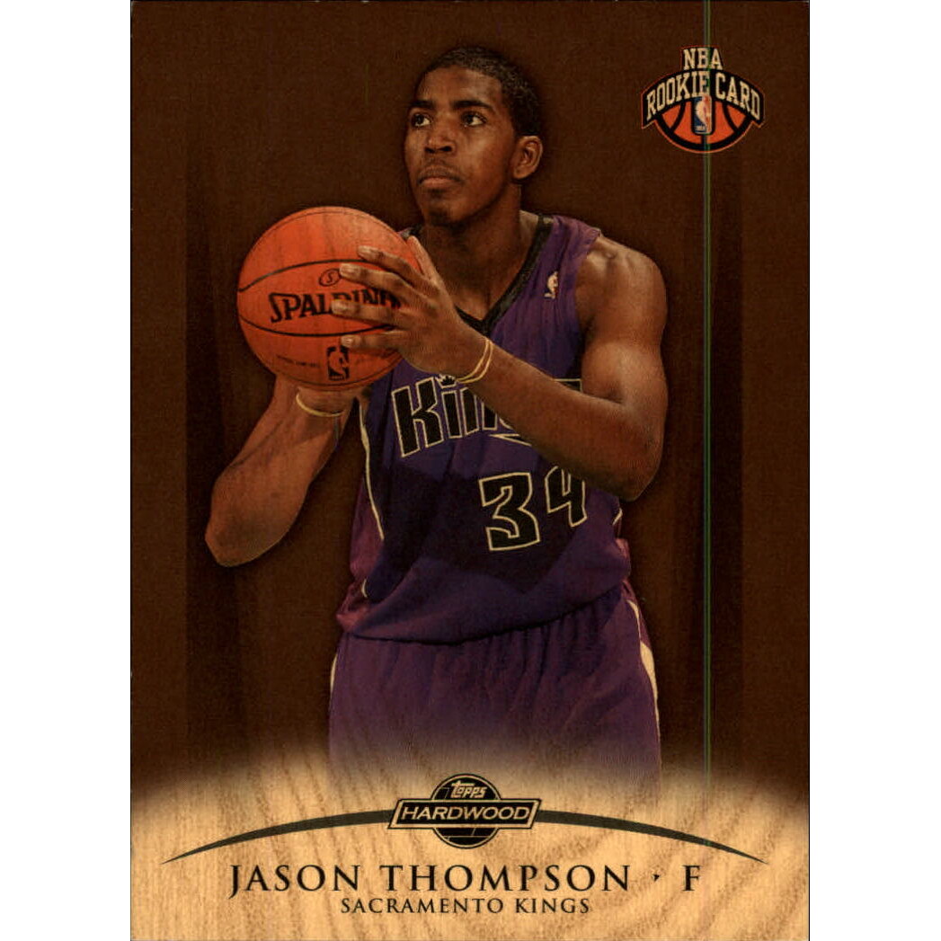 2008-09 Topps Hardwood Mahogany #112 Jason Thompson Shooting. rookie card picture