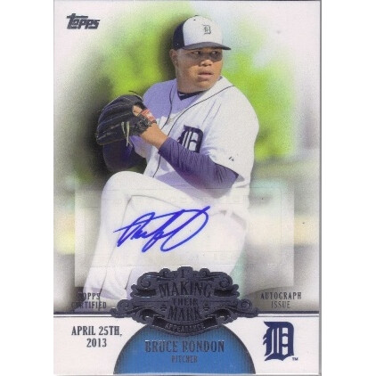 2013 Topps Making Their Mark Autographs #BR Bruce Rondon. rookie card picture