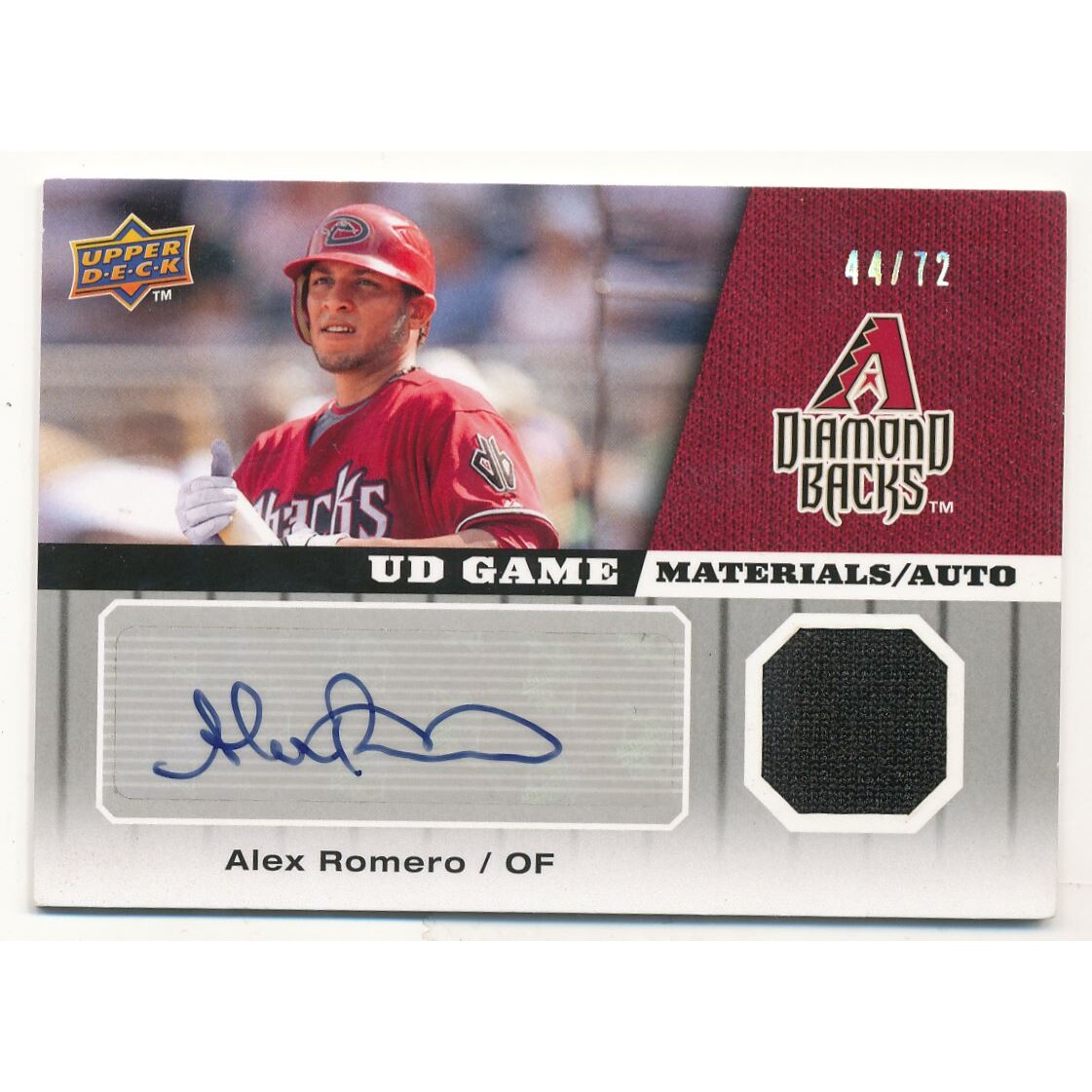 2009 Upper Deck UD Game Materials Autographs #GMAR Alex Romero/72