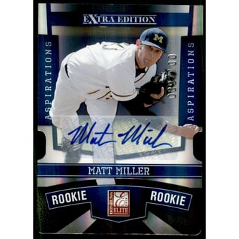 2010 Donruss Elite Extra Edition Signature Aspirations #174 Matt Miller
