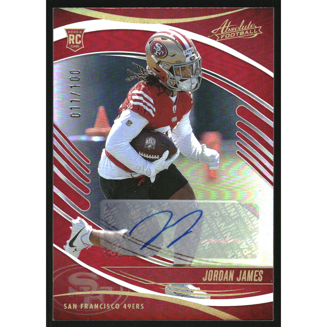 2025 Absolute Signatures Spectrum Red #144 Jordan James