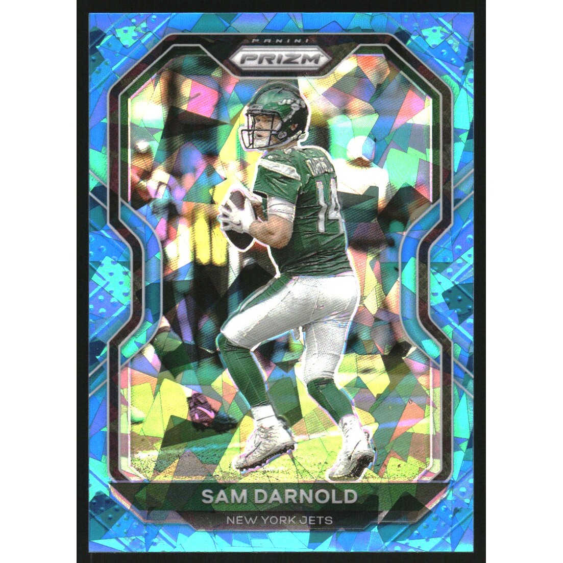 2020 Panini Prizm Prizms Blue Ice #28 Sam Darnold