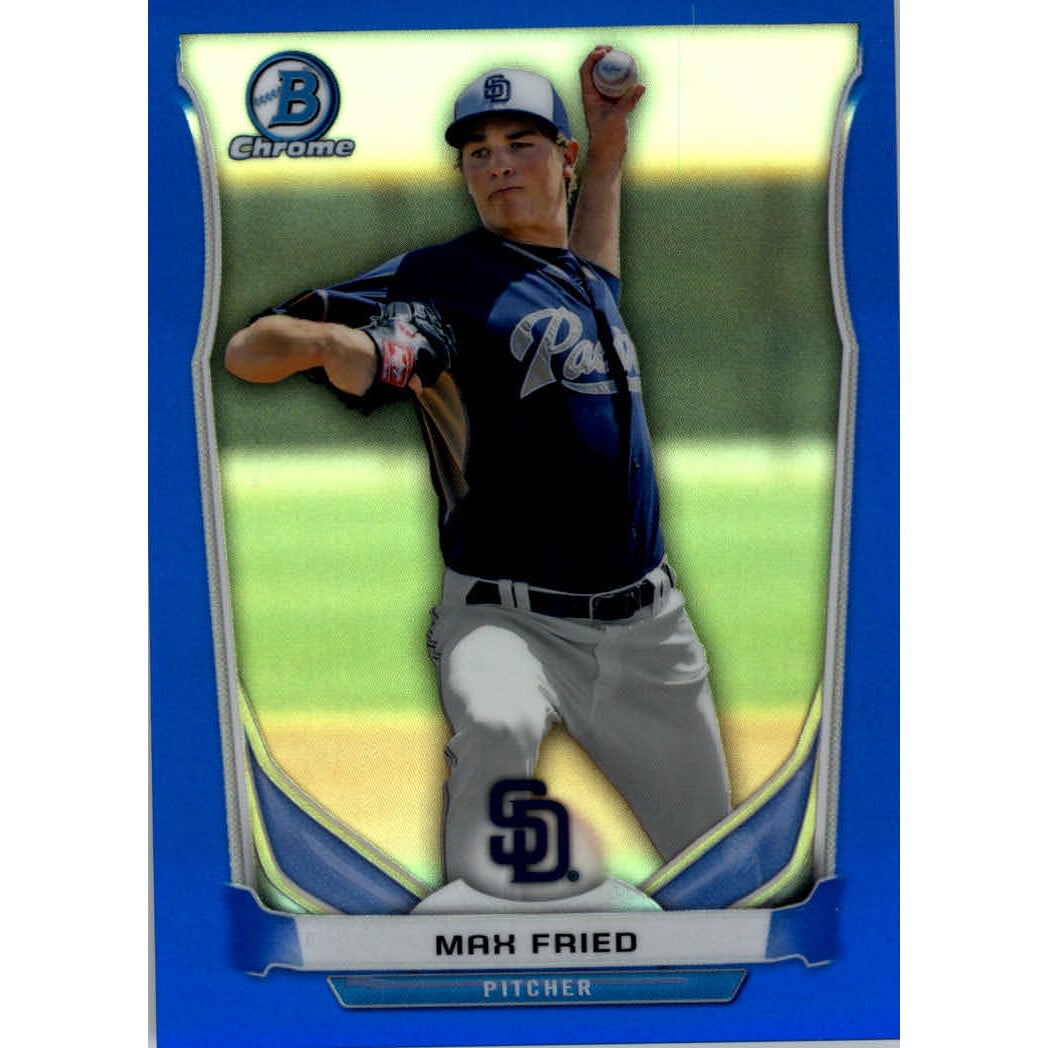 2014 Bowman Chrome Draft Top Prospects Blue Refractors #CTP8 Max Fried. rookie card picture