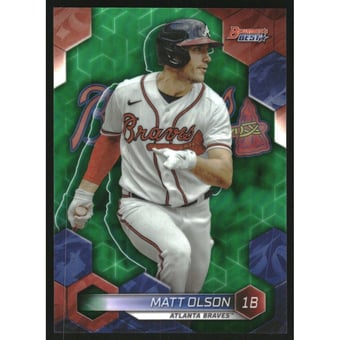 2023 Bowman's Best Green Refractors #11 Matt Olson