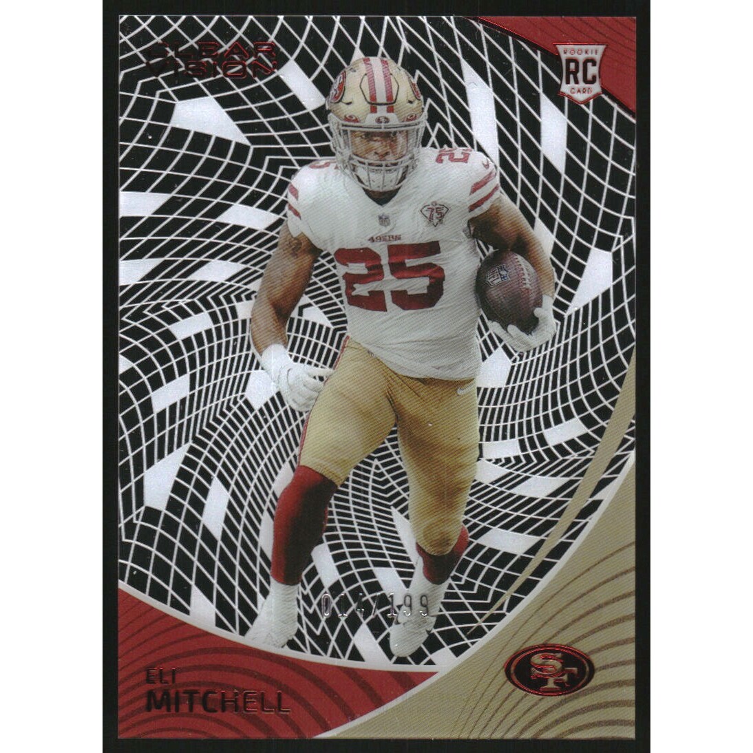 2021 Panini Chronicles Clear Vision Rookies Red #29 Eli Mitchell