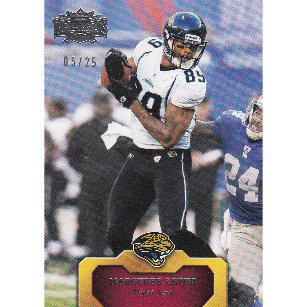 2011 Topps Triple Threads Ruby #76 Marcedes Lewis. rookie card picture