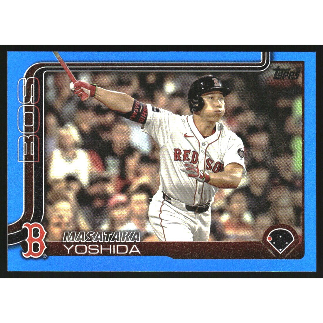 2025 Topps Blue Rainbow Foil #324 Masataka Yoshida. rookie card picture