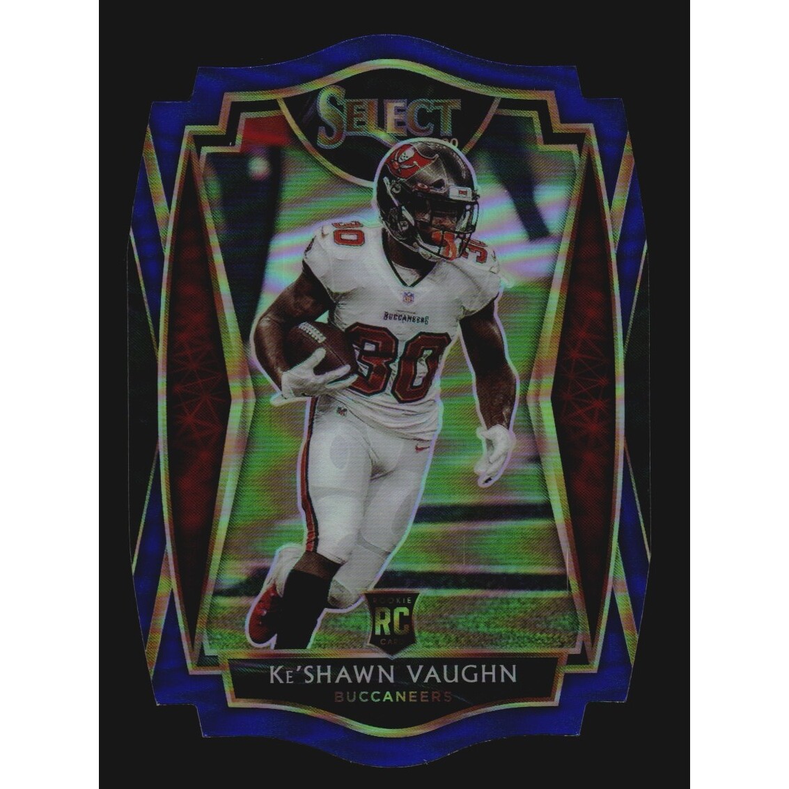 2020 Select Prizm Blue Die Cut #173 Ke'Shawn Vaughn