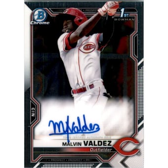 2021 Bowman Chrome Prospect Autographs #CPAMV Malvin Valdez