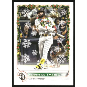 2022 Topps Holiday Rare Photo Variations #HW179 Fernando Tatis Jr./lights necklace