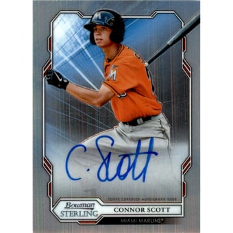 2019 Bowman Sterling Prospect Autographs #BSPACS Connor Scott