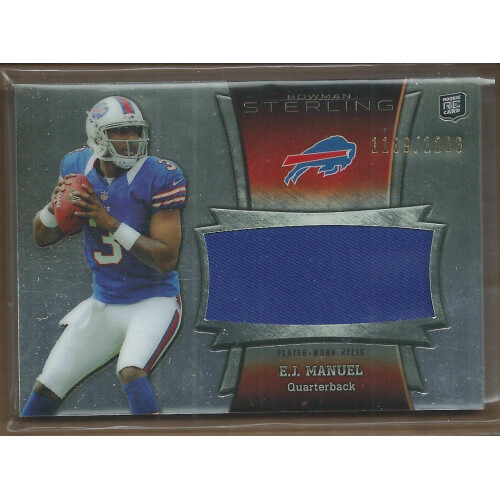 2013 Bowman Sterling Relics #BSJRREJM EJ Manuel/1206