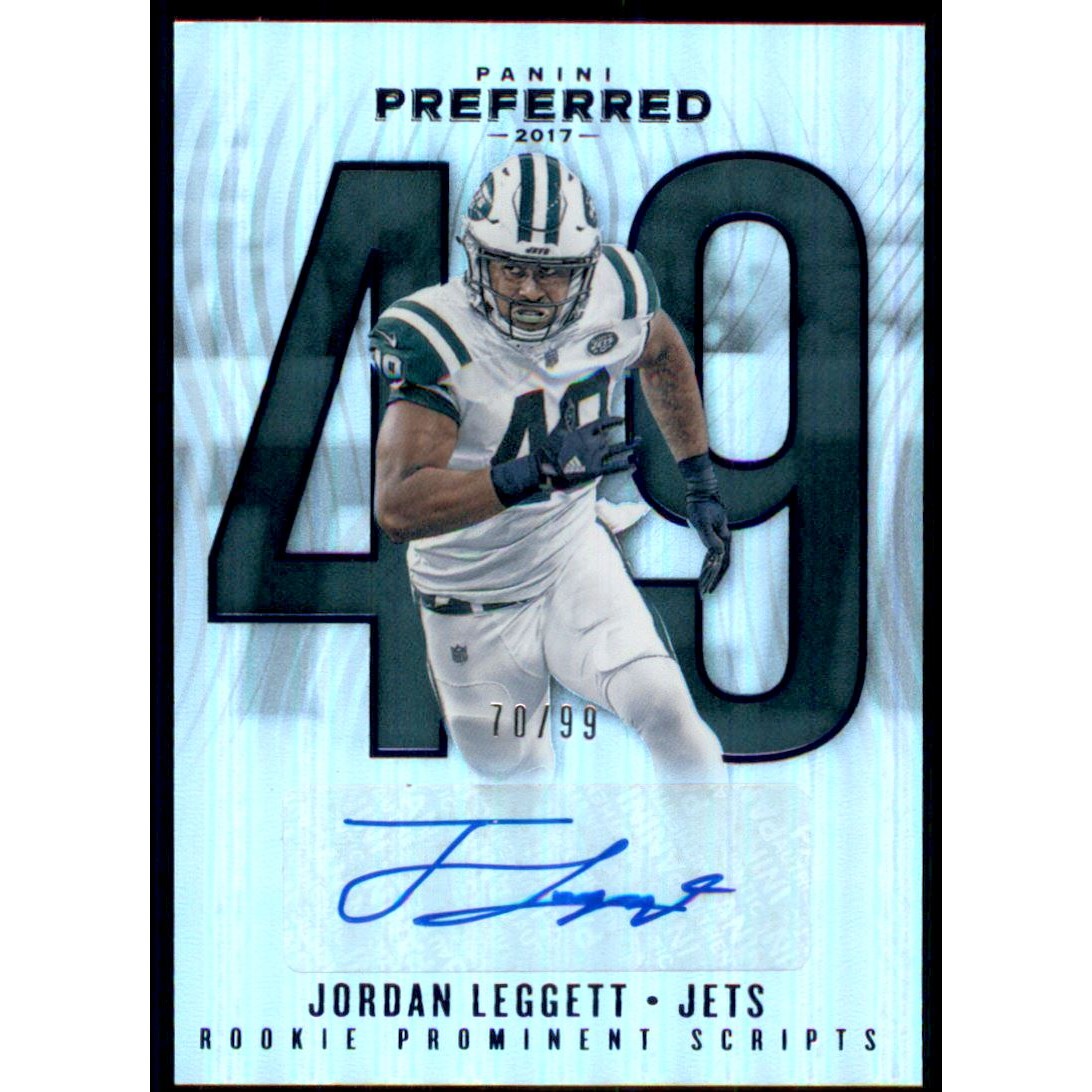 2017 Panini Preferred Blue #296 Jordan Leggett PROM AU/99