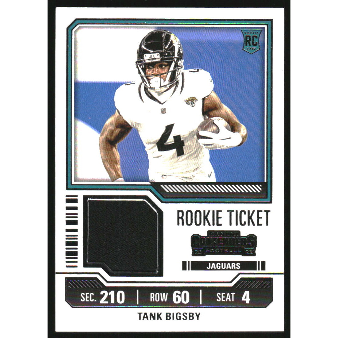 2023 Panini Contenders Rookie Ticket Swatches #33 Tank Bigsby