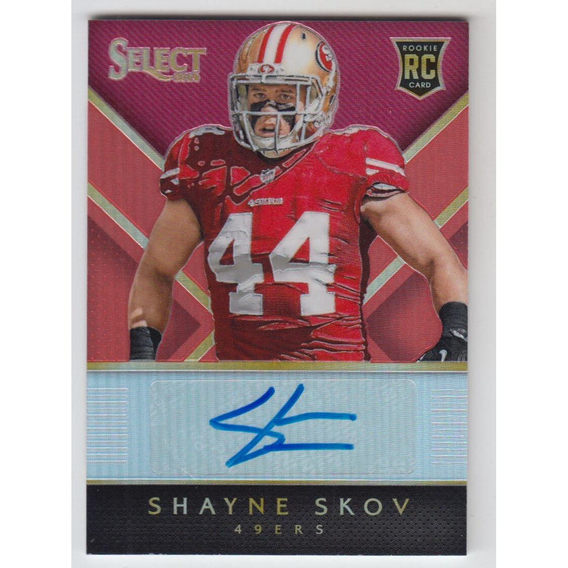 2014 Select Rookie Autographs Prizm Orange #RASS Shayne Skov/35