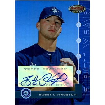 2005 Bowman's Best Blue #121 Bobby Livingston FY AU