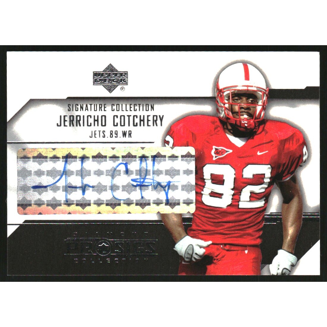 2004 UD Diamond Pro Sigs Signature Collection #SCJC Jerricho Cotchery