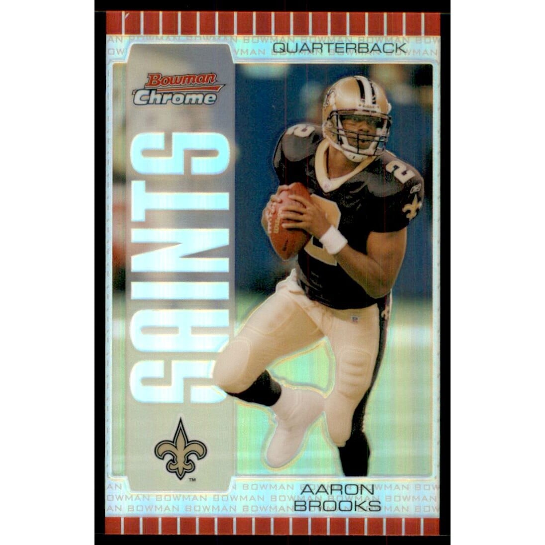 2005 Bowman Chrome Silver Refractors #84 Aaron Brooks. rookie card picture