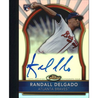 2011 Finest Rookie Autographs Refractors #62 Randall Delgado