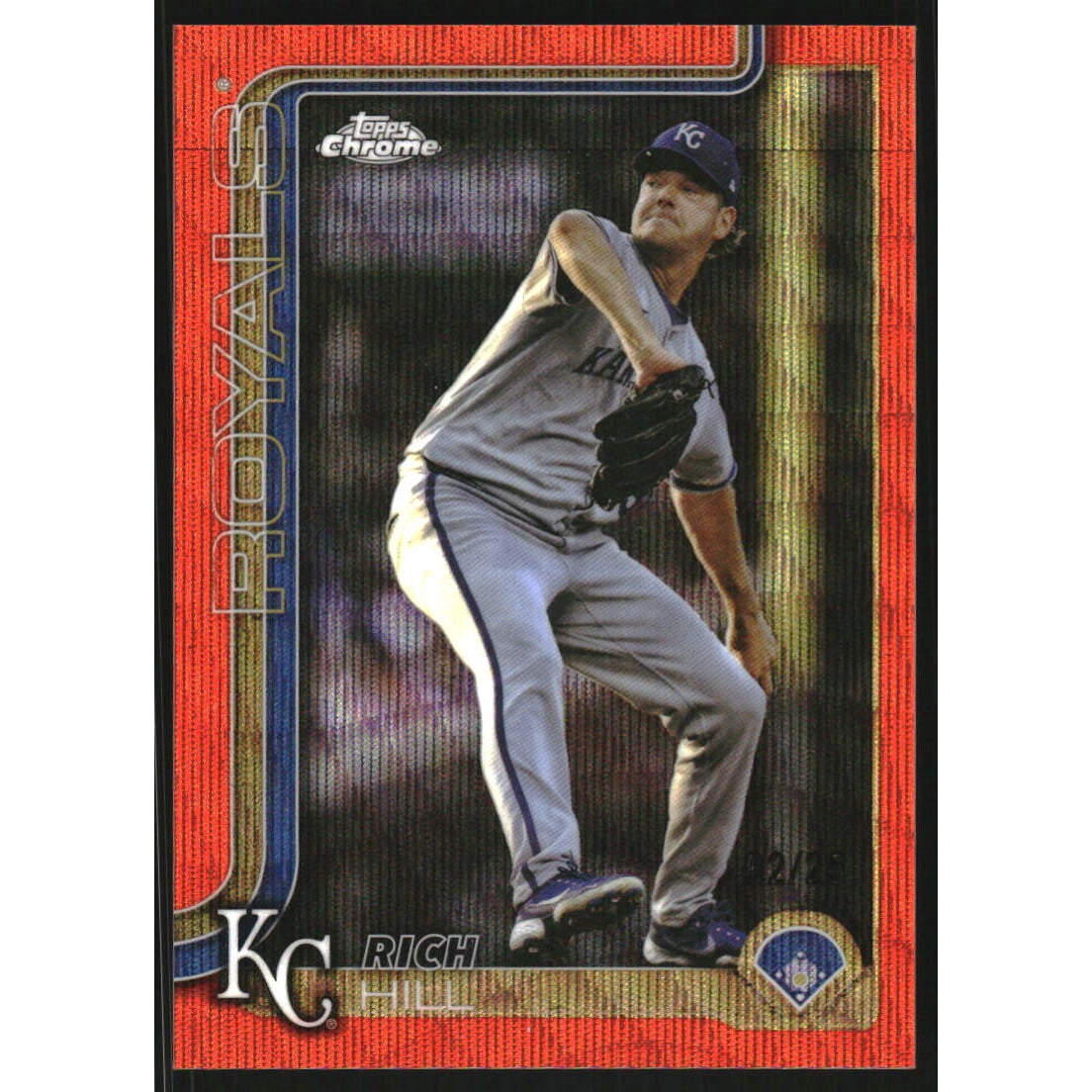 2025 Topps Chrome Update Orange Wave Refractors #USC64 Rich Hill. rookie card picture
