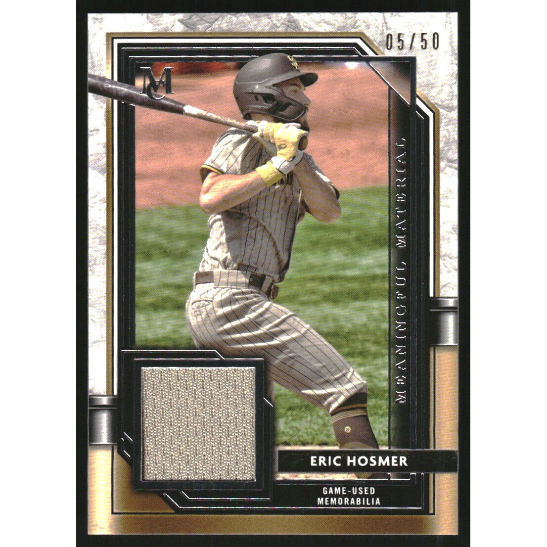 2021 Topps Museum Collection Meaningful Material Relics #MMREH Eric Hosmer. rookie card picture