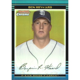 2002 Bowman Chrome Gold Refractors #242 Ben Howard