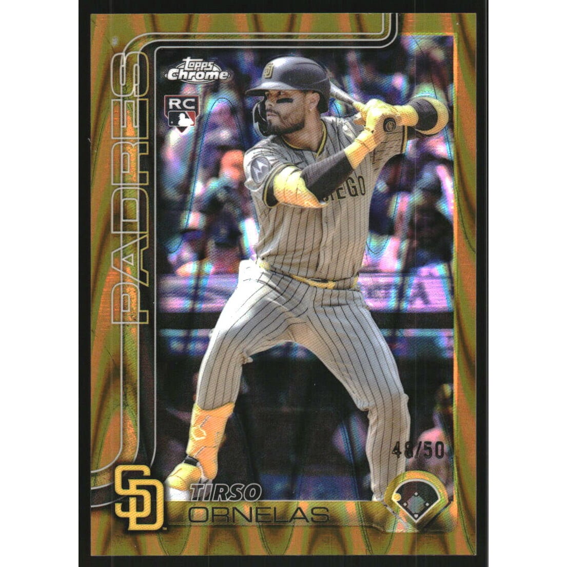 2025 Topps Chrome Update Gold RayWave Refractors #USC139 Tirso Ornelas