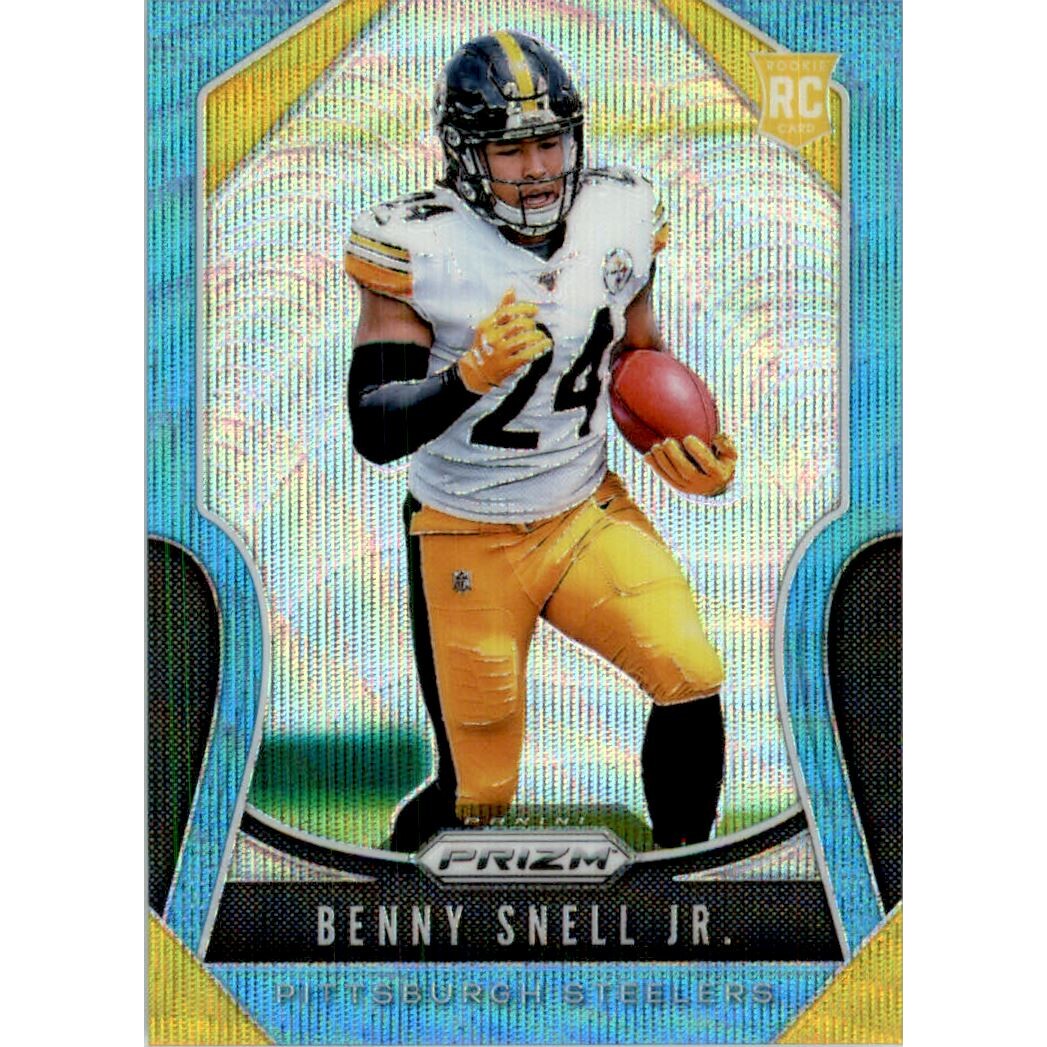 2019 Panini Prizm Prizms Blue Wave #332 Benny Snell Jr.