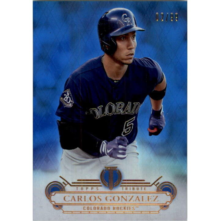 2014 Topps Tribute Blue #60 Carlos Gonzalez 2014 Topps Tribute Blue #60 Carlos Gonzalez