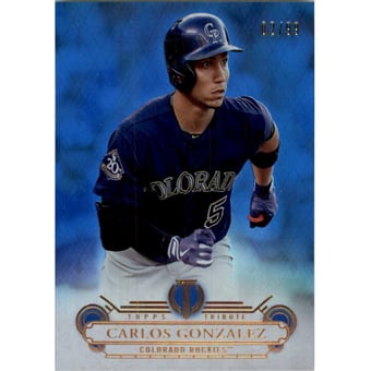 2014 Topps Tribute Blue #60 Carlos Gonzalez