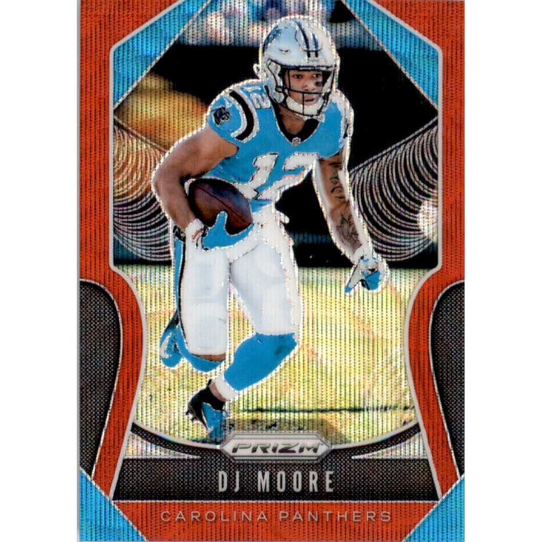 2019 Panini Prizm Prizms Red Wave #174 D.J. Moore