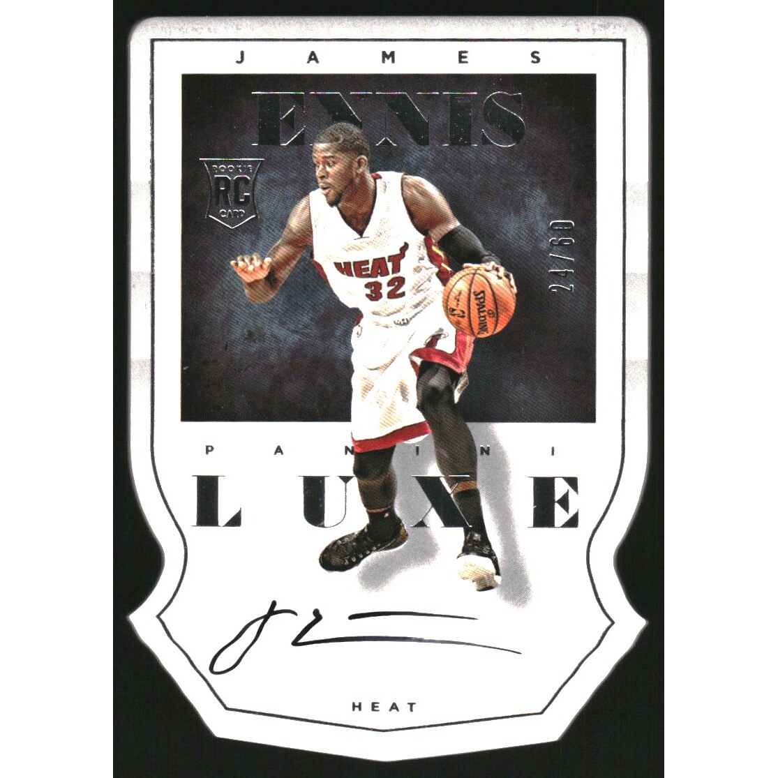 2014-15 Panini Luxe Die Cut Autographs #61 James Ennis/60
