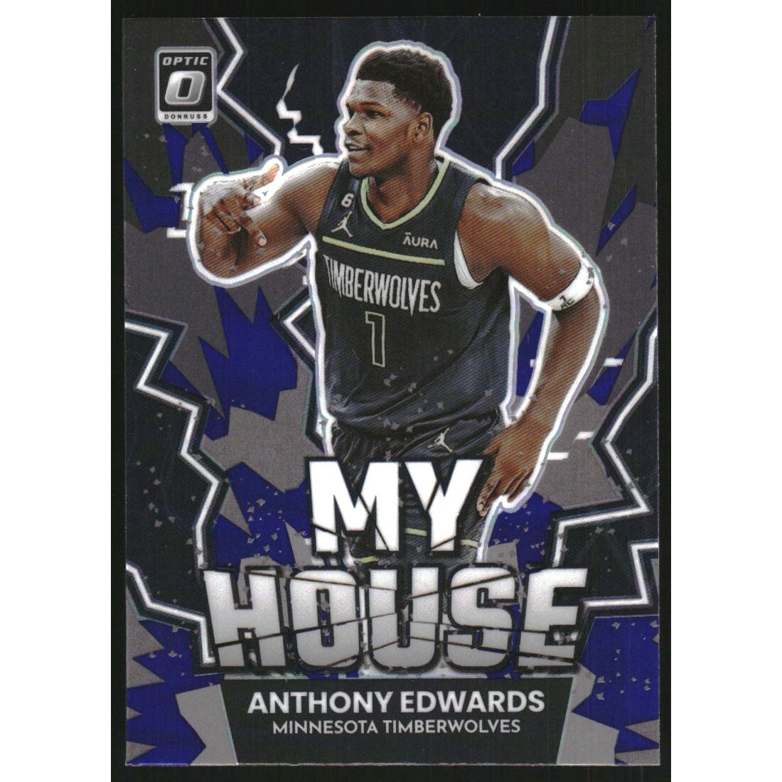 2022-23 Donruss Optic My House Purple #19 Anthony Edwards